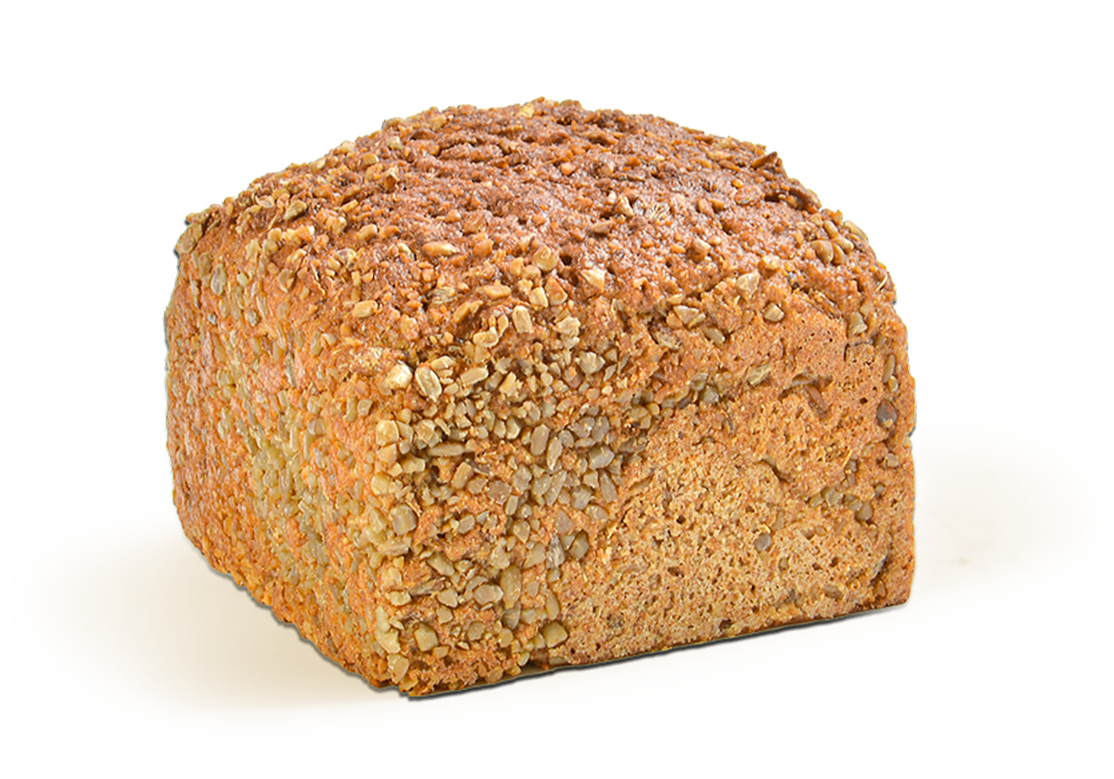 לחם שיפון מלא בציפוי גרעיני חמניה